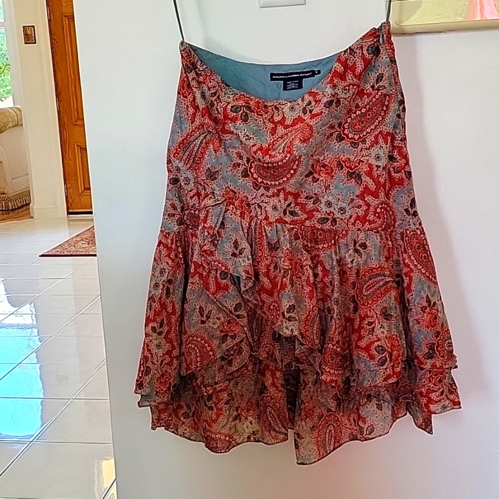 RALPH LAUREN SPORT RUFFLE SKIRT, sz 6